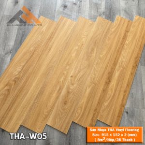 sàn nhựa tha vinyl flooring - tha w05 giả gỗ